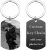 Custom Photo Key Cahin, Personalized Engraved Stainless Steel Dog Tags Keychain