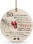 HiStock 50th Christmas Ornament Wedding for Women Men Decorations, Stocking Stuffers for 50th Anniversary Ornament Gift for Wife Husband Parents Grandparents Friends with Ribbon