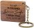 MUUJEE To My Husband Drive Safe I Need You Here With Me Engraved Wood Keychain – Birthday or Anniversary Wood Gift for Husband