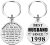 TANWIH 25th Wedding Anniversary Keychain Gifts, Best Husband Since 1998, 25 Year Anniversary Decoration for Him Men