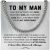 To My Man Husband Gifts For Boyfriend Necklace For Mens Anniversary Birthday Boyfriend gifts Stainless Steel Cuban Chain Necklace for Him, Romantic Birthday Gifts for Him, Best Jewelry for Men