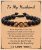 UNGENT THEM To Mens Boys Bracelet Gifts for Boyfriend, Husband, My Man, My Love, Soulmate, Dad, Son, Grandpa, Grandson, Bonus Dad, Uncle, Brother, Nephew, Godfather — Anniversary Graduation Birthday Father’s Day Christmas Gift for Him