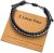 URSTAR Morse Code Bracelets Gifts for Men Women, White Gold Plated Beads on Black Leather Bracelets for Mens Jewelry Male Inspirational Gifts for Best Friend Boyfriend Husband Dad Grandpa Brother