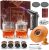 Unique Birthday Gifts for Men Husband, 20pcs for Dad Old Fashioned Whiskey Smoker Kit with Glasses, Stone Coaster, Wood Chips, Cocktail Smoker Kit with Torch for Drinks Bourbon (No Butane)