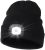 Unisex LED Beanie with Light, USB Rechargeable Hands Free LED Headlamp Hat, Knitted Night Light Beanie Cap Flashlight Hat, Men Gifts for Dad Father Husband (Black)